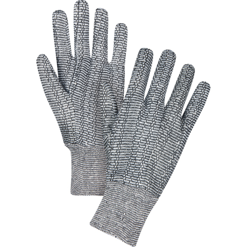 Jersey Gloves, X-Large, Salt & Pepper, Unlined, Knit Wrist Equipment World
