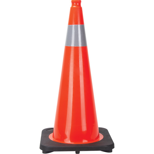 Traffic Cone, 28", Orange, 4" Reflective Collar(s) Equipment World