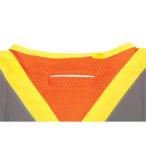 Surveyor's Safety Vest, High Visibility Orange, Large, Polyester Equipment World
