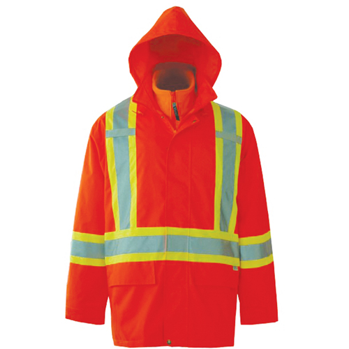 Journeyman 3-in-1 Safety Jackets, Polyester, High Visibility Orange, Small Equipment World