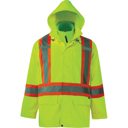Journeyman 3-in-1 Safety Jackets, Polyester, High Visibility Lime-Yellow, Small Equipment World