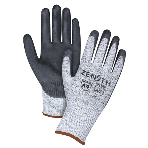 Seamless Stretch Cut-Resistant Gloves, Size 7, 13 Gauge, Polyurethane Coated, HPPE Shell, EN 388 Level 5 Equipment World