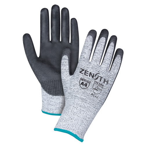 Gants &eacute;lastiques sans coutures r&eacute;sistants &agrave; la coupe, Taille T-Grand/10, Calibre 13, Rev&ecirc;tement Polyur&eacute;thane, Enveloppe en PEHP, ANSI/ISEA 105 niveau 4/EN 388 niveau 5 Equipment World