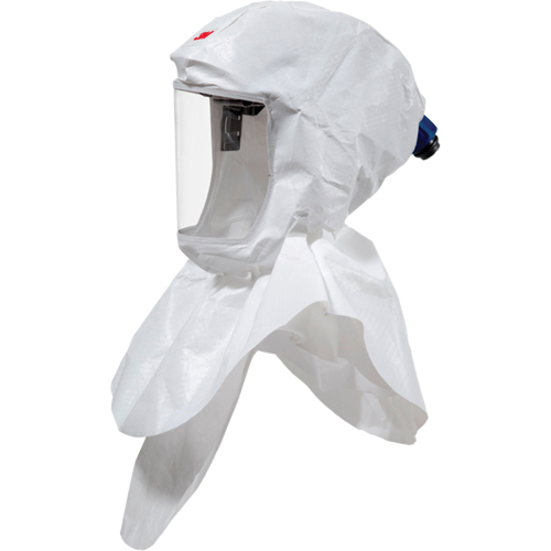 Cagoule Versaflo complet avec col interne et coiffe de premi&egrave;re qualit&eacute;, Universel, Coiffe souple, Bavette Double Equipment World