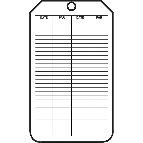 Safety Tags, Plastic, 3-1/8" W x 5-7/8" H, French Equipment World