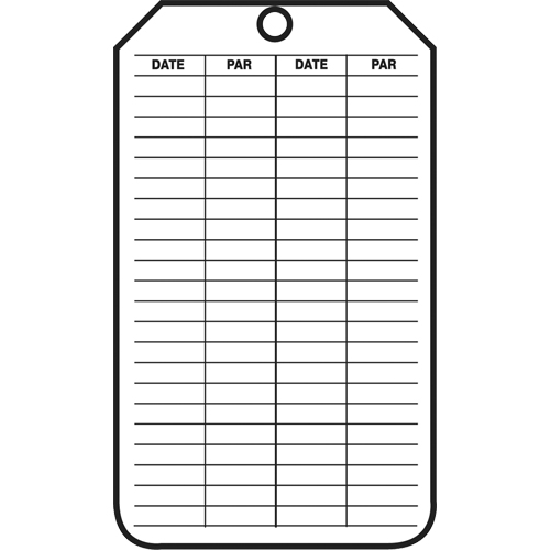 Inspection Tags, Plastic, 3-1/8" W x 5-7/8" H, French Equipment World