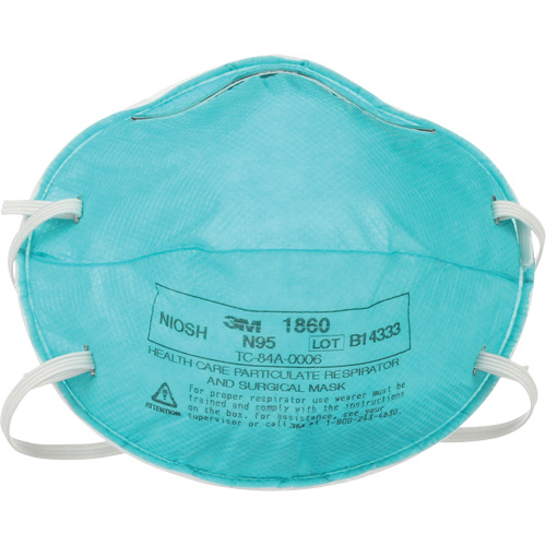 1860 Particulate Healthcare Respirator, N95, NIOSH Certified Equipment World