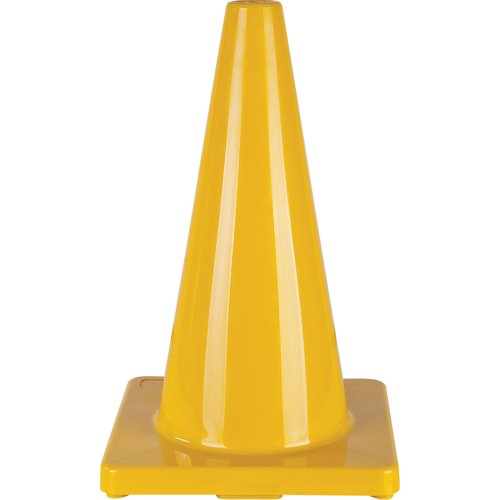 Coloured Traffic Cone, 18", Yellow Equipment World