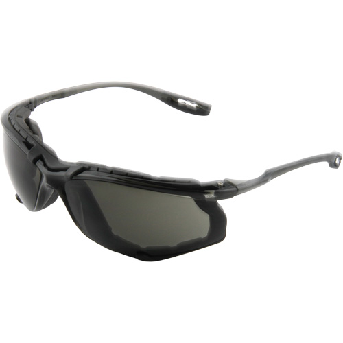 Lunettes de s&eacute;curit&eacute; avec joint en mousse Virtua, Lentille Grise/fum&eacute;e, Antibu&eacute;e, ANSI Z87+/R&eacute;pond ou surpasse la norme CSA Z94.3 Equipment World
