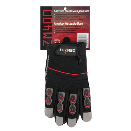 ZM400 Premium Mechanic's Gloves, Synthetic Palm, Size Medium Equipment World