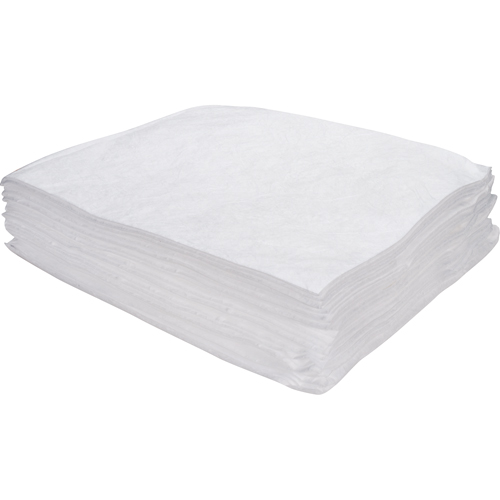 Premium Meltblown Sorbent Pads, Oil Only, 15" x 17", 8 gal. Absorbancy Equipment World