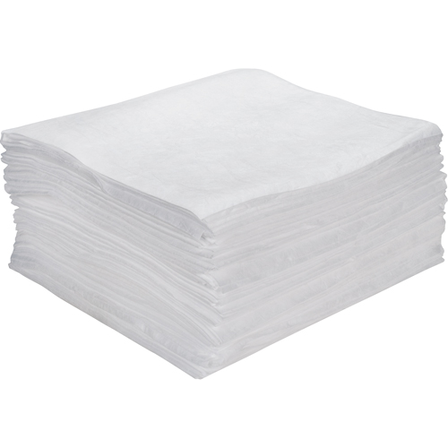 Premium Meltblown Sorbent Pads, Oil Only, 15" x 18", 15 gal. Absorbancy Equipment World
