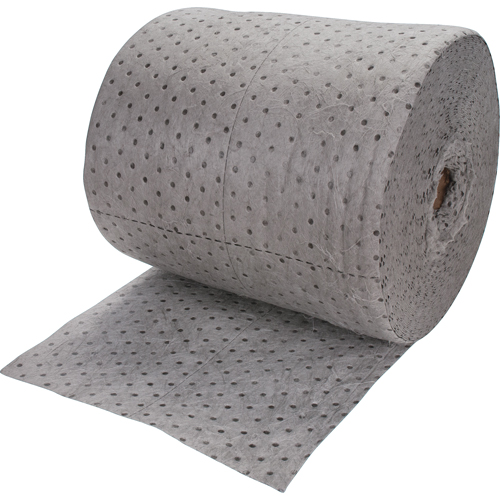 Rouleaux absorbants li&eacute;s de premi&egrave;re qualit&eacute;, Poids moyen, 150' lo x 15" la, Absorption 20 gal. Equipment World