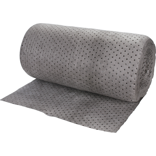 Rouleaux absorbants li&eacute;s de premi&egrave;re qualit&eacute;, Poids moyen, 150' lo x 30" la, Absorption 40 gal. Equipment World