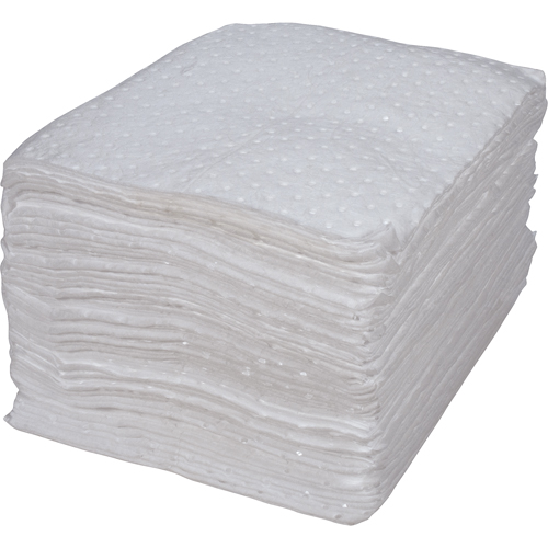 Premium Bonded Sorbent Pads, Oil Only, 15" x 17", 25 gal. Absorbancy Equipment World