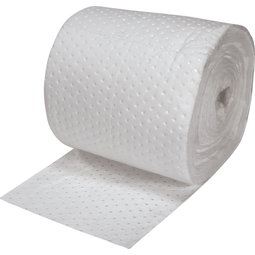 Premium Fine Fiber Sorbent Rolls, Heavyweight, 150' L x 15" W, 25 gal. Absorbancy Equipment World