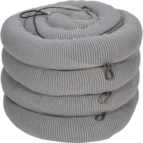 Sorbent Boom, Universal, 10' L x 5" W, 26 gal. Absorbancy, 4 /Pack Equipment World