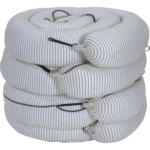 Premium Sorbent Boom, Universal, 10' L x 8" W, 70 gal. Absorbancy, 4 /Pack Equipment World