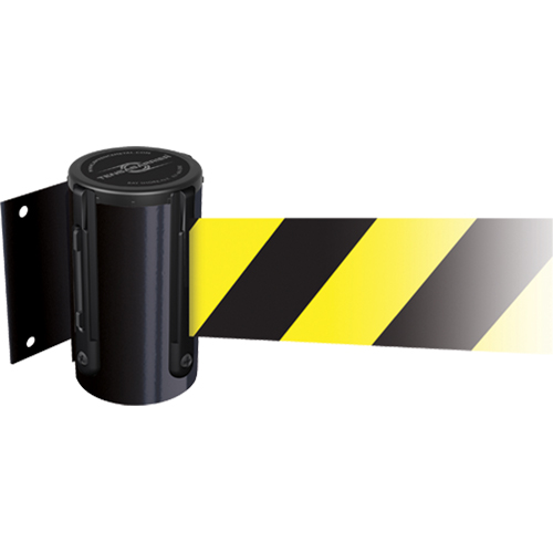 Tensabarrier&reg; Wall Mounted Units, Plastic, Screw Mount, 13', Yellow Tape Equipment World