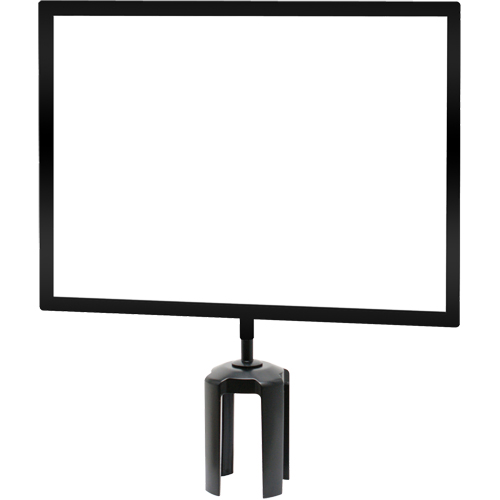 Tensabarrier&reg; Sign Frame with Adapter, Black Equipment World