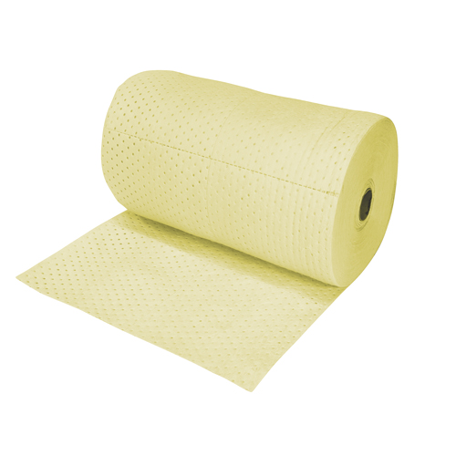 Industrial-Grade Fine Fibre Sorbent Rolls, Heavyweight, 150' L x 30" W, 70 gal. Absorbancy Equipment World