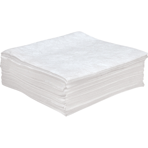 Premium Anti Static Sorbent Pads, Oil Only, 30" x 30", 55 Gal. Absorbancy Equipment World