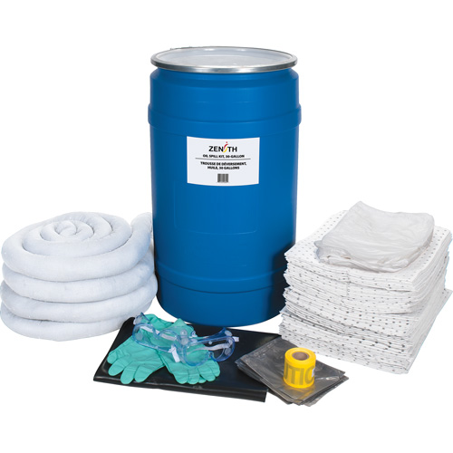 Spill Kit, Oil Only, Drum, 30 US gal. Absorbancy Equipment World