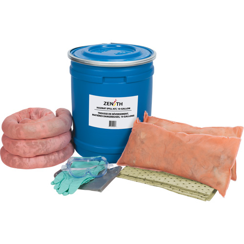 Trousse de lutte contre les d&eacute;versements pour camion, Mati&egrave;res dangereuses, Baril, Absorbance de 10 gal. US Equipment World