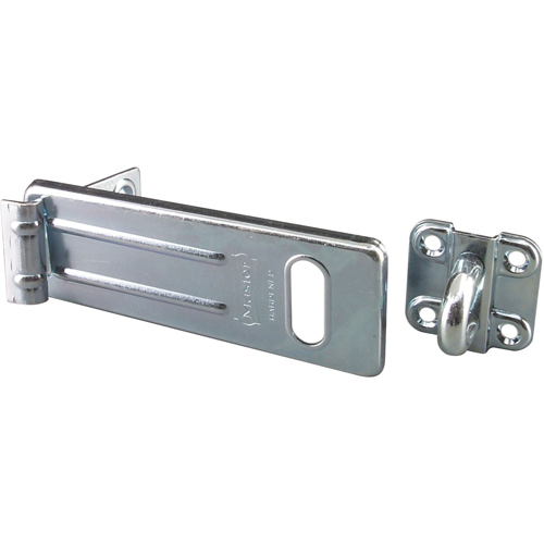 General Security Hardened Steel Hasp, Silver Equipment World