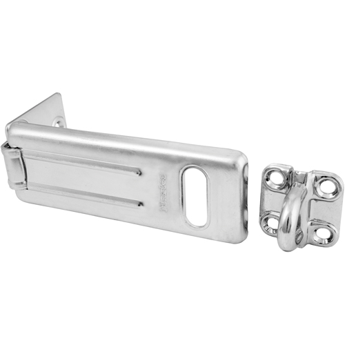 General Security Hardened Steel Hasp, Silver Equipment World