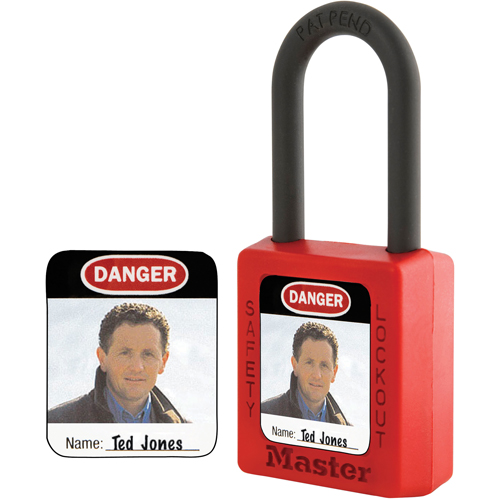 Zenex Thermoplastic Photo Padlock Identification Labels Equipment World