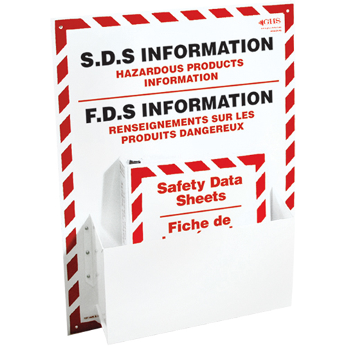 Postes d'information de fiches de donn&eacute;es de s&eacute;curit&eacute;, Anglais & français, Compris reliures Equipment World