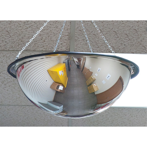 360° Dome Mirror, Full Dome, Open Top, 20" Diameter Equipment World