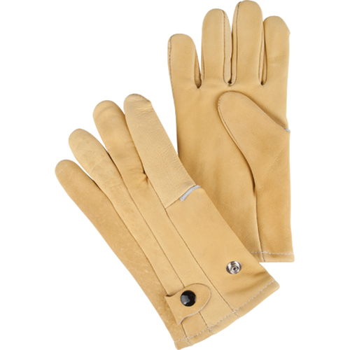 Driver's Style Gloves, Large, Grain Cowhide Palm, Fleece Inner Lining Equipment World