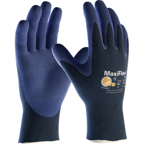 Gants ATG MaxiFlex Elite 34-274, 6/T-petit, R&ecirc;vetement Mousse de nitrile, Calibre 18, Enveloppe en Nylon Equipment World