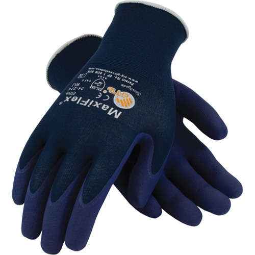 Gants ATG MaxiFlex Elite 34-274, 6/T-petit, R&ecirc;vetement Mousse de nitrile, Calibre 18, Enveloppe en Nylon Equipment World