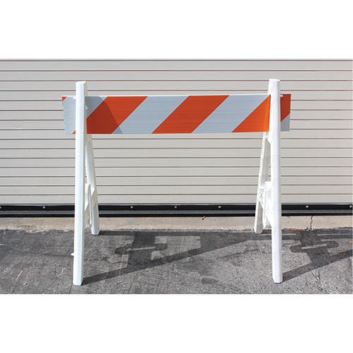 Barricades, A-Frame, 96" L x 40" H, Orange/White Equipment World