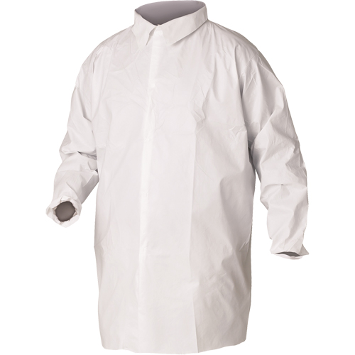 KleenGuard A20 Lab Coats, SMS, White, Large Equipment World