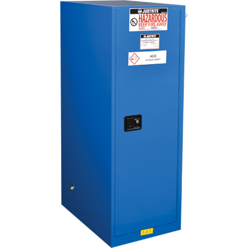 Sure-Grip&reg; Ex Hazardous Material Slimline Safety Cabinets, 54 Gal., 23.25" x 65" x 34" Equipment World