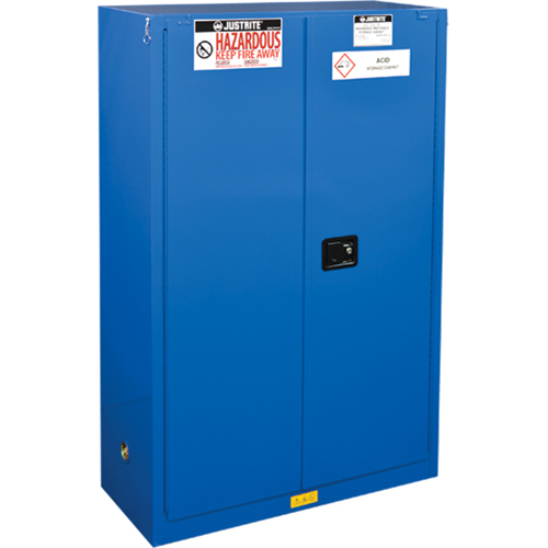 ChemCor&reg; Lined Hazardous Material Safety Cabinets, 45 gal., 43" x 65" x 18" Equipment World