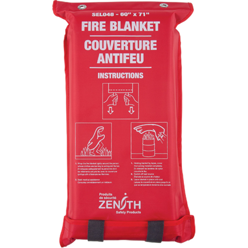 Fire Blanket, Fibreglass, 60"W x 71"L Equipment World