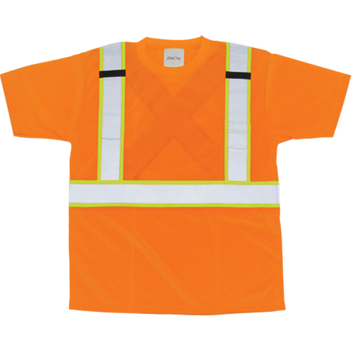 CSA Compliant T-Shirt, Polyester, Medium, Orange Equipment World