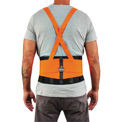 ProFlex 100HV Economy Spandex Hi-Vis Back Support Brace, Elastic, Small Equipment World