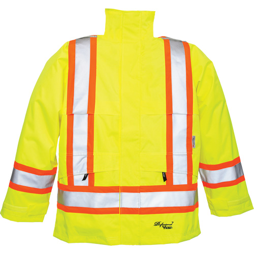 Professional&reg; Journeyman&reg; 300D Jackets, Polyester, Small, High Visibility Lime-Yellow Equipment World