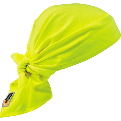 Chill-Its&reg; 6710FR FR Cooling Triangle Hat, High Visibility Lime-Yellow Equipment World