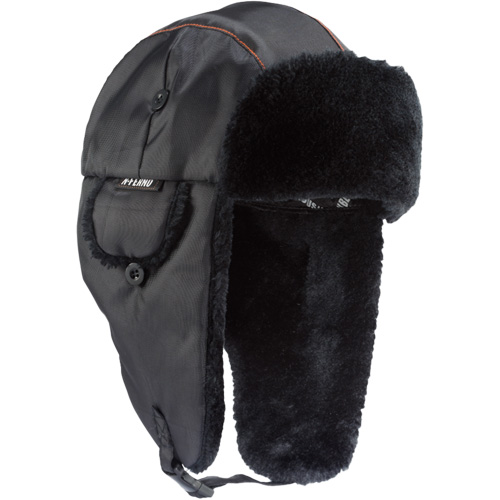 N-Ferno&reg; 6802 Classic Trapper Hat, Synthetic Fur Lining, Medium/Small, Black Equipment World