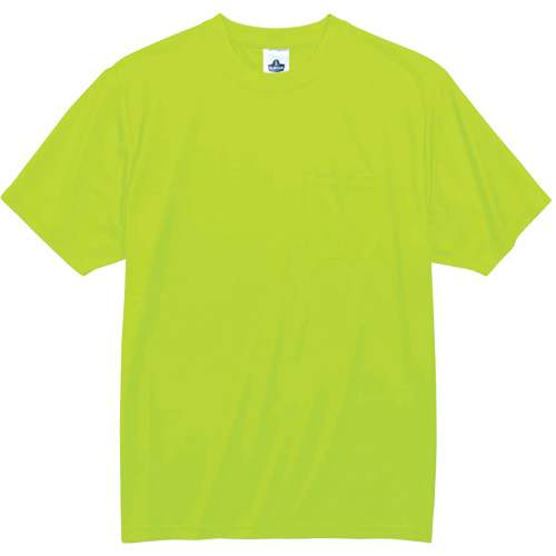 GloWear 8089 Non-Certified T-Shirt, Polyester, Small, High Visibility Lime-Yellow Equipment World
