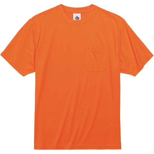 GloWear 8089 Non-Certified T-Shirt, Polyester, Small, High Visibility Orange Equipment World