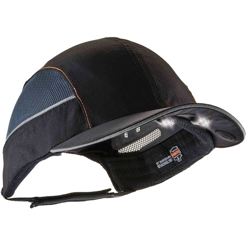 Skullerz&reg; 8960 Short Brim Bump Cap with LED Lighting, Black Equipment World