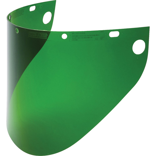 Fibre-Metal&reg; Extended View Faceshield Visor, Propionate, Green Tint Equipment World